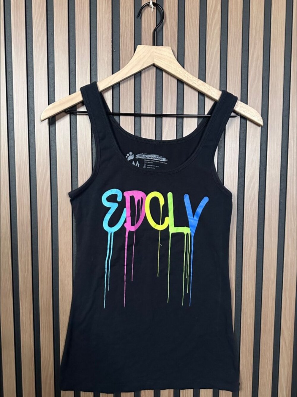 EDC Muscle Shirt  Medium Mens Black EDM Rave Festival Insomniac Tank Top